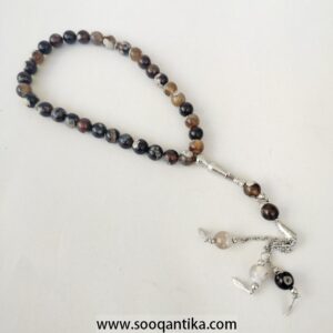 Natural Yemani Agate prayer beads, rosary