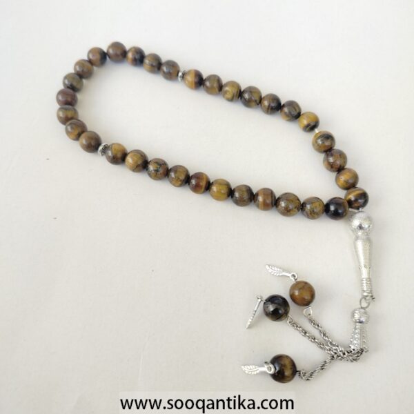 Tiger eye natural prayer beads rosary