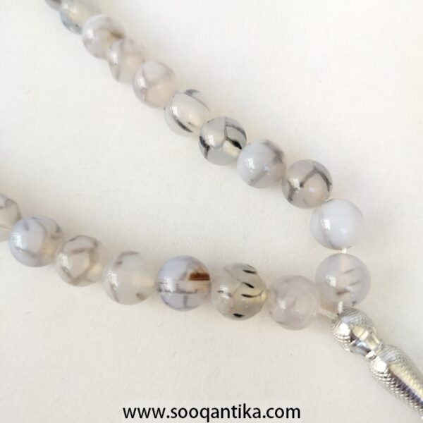 Natural Yemani Agate prayer beads, rosary - Image 2