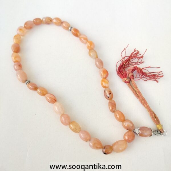 Natural Yemani Agate prayer beads, rosary