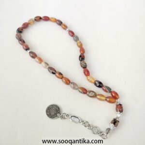 Natural Yemani Agate prayer beads, rosary