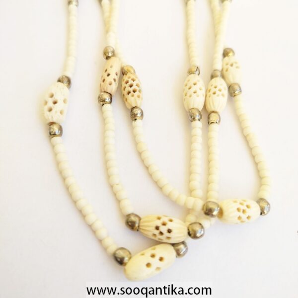 Hand Engraved Camel Bone Necklace - Image 5
