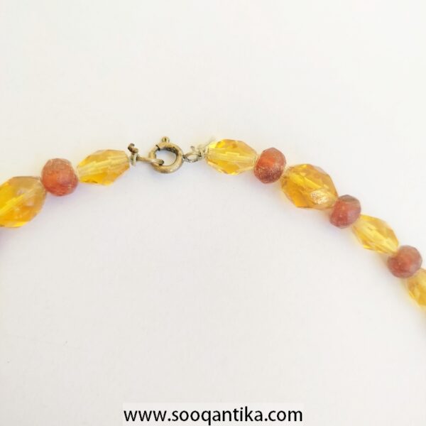 atural Amber and Crystals Necklace - Image 3