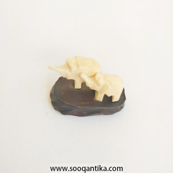 Engraved Elephants Old Ivory