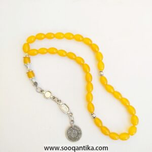 Yellow Agate Prayer Beads