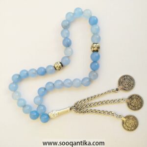 Blue Agate Prayer Beads